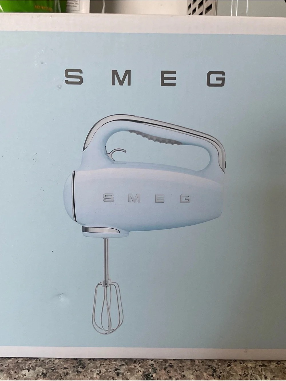 SMEG Black Hand Mixer — Glossy Black Finish NIB